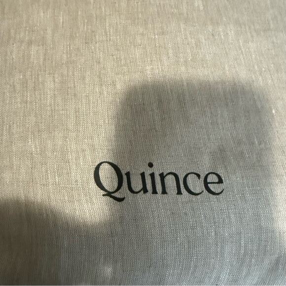 Quince European Linen Duvet Cover Natural Chambray Size King/CalKing - Picture 7 of 8